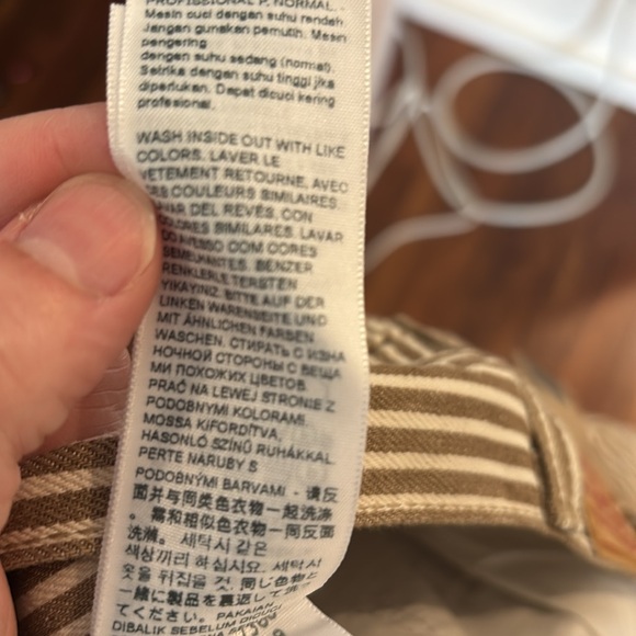 Levi's Women's Striped Jeans - Brown and White - Picture 7 of 9